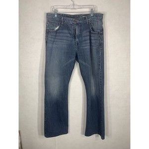 Levis Silvertab Boot Cut Mens Jeans 36 x 32 Light Blue Wash